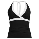 Women's V-Neck Halter Tankini Top