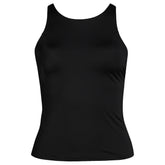 Women's Tugless High Neck Strappy Back Tankini Swimsuit Top