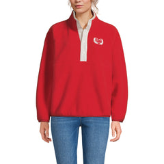 Unisex Snap Neck Fleece Pullover