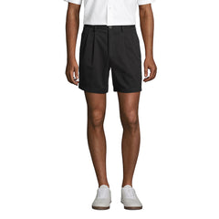 Men's No Iron 6" Pleated Front Chino Short