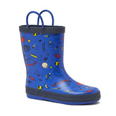Kids Pull On Splash Rubber Rain Boots