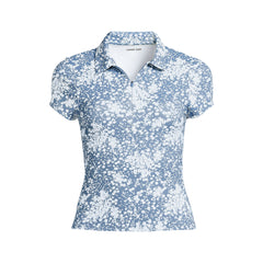 Women's Plus Size SunShade UPF 50 Short Sleeve Pique Johnny Collar Rash Guard