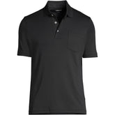 Men's Tall Short Sleeve Cotton Supima Polo Shirt with Pocket