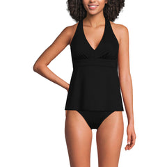 Women's V-Neck Racerback Flutter Tankini