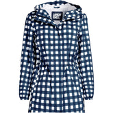 Women's Plus Size Print Waterproof Hooded Packable Raincoat