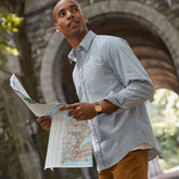 Men's Traditional Fit Long Sleeve Travel Kit Shirt