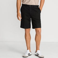Men's No Iron 9" Comfort Waist Plain Front Chino Short