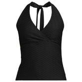Women's Texture Halter Tankini Swimsuit Top