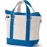 Small 3 Pocket Zip Top Canvas Tote Bag