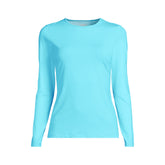 Women's Plus Size SunShade UPF 50 Long Sleeve Rash Guard Swim Tee