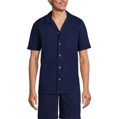 Men's Tall Short Sleeve Essential Pajama Shirt