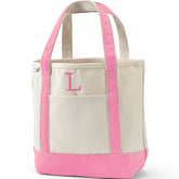 Pre-Monogrammed Letter L Canvas Tote Bag