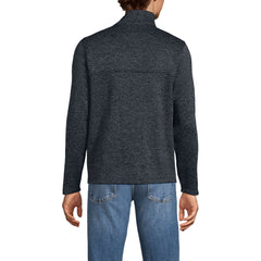 Men's Sweater Fleece Snap Neck Pullover Jacket