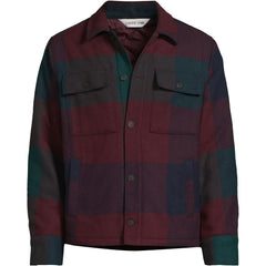Men's Wool Blend Shirt Jacket