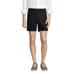 Men's No Iron 6" Plain Front Chino Short