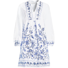 Women's Voile Tie Neck Dress
