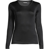 Women's Silk Interlock Long Sleeve Crewneck Long Underwear Top