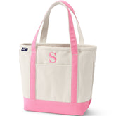 Pre-Monogrammed Letter S Canvas Tote Bag