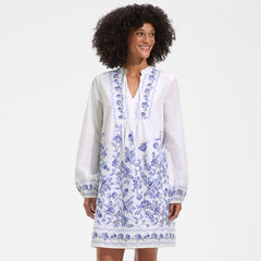 Women's Voile Tie Neck Dress