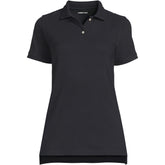 School Uniform Women's Short Sleeve Mesh Polo Shirt