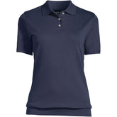 School Uniform Women's Short Sleeve Banded Bottom Polo Shirt