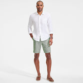 Men's Big 9" Classic Fit Linen Blend Deck Short