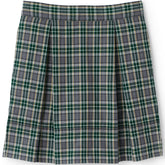 Little Girls Plaid Top of Knee Pleat Skort
