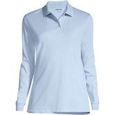 School Uniform Women's Tall Long Sleeve Interlock Polo Shirt