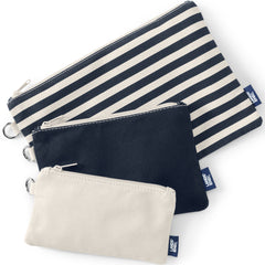 Zip Canvas Pouch 3 Pack