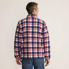 Men's Tall Print Full Zip Sherpa Fleece Jacket