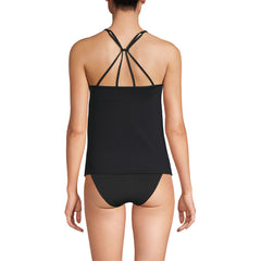 Women's Tugless QuickDry Adjustable Strappy Back Tankini Top