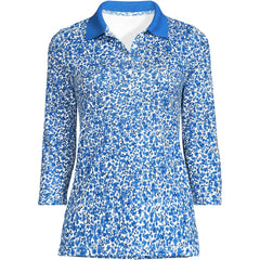 Women's Tall 3/4 Sleeve Supima Cotton Polo Shirt