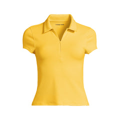 Women's SunShade UPF 50 Short Sleeve Pique Johnny Collar Rash Guard