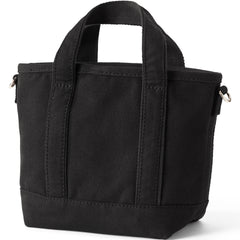 Small Solid Color 3 Pocket Open Top Canvas Tote Bag