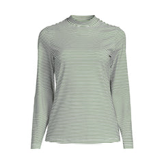 Women's SunShade UPF 50 Long Sleeve Mock Neck Rash Guard Swim Tee