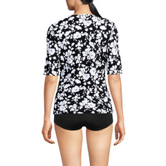 Women's SunShade UPF 50 Elbow Sleeve Rash Guard Swim Tee