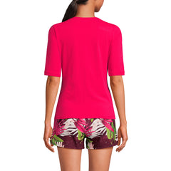Women's SunShade UPF 50 Elbow Sleeve Rash Guard Swim Tee