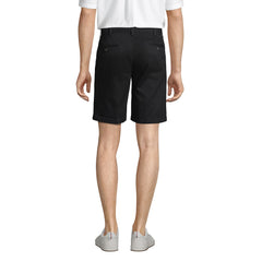 Men's No Iron 9" Comfort Waist Pleated Front Chino Short