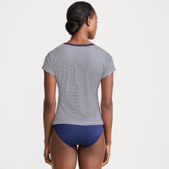 Women's SunShade UPF 50 Cap Sleeve Fitted with Built in Bra Rash Guard