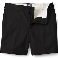 Men's No Iron 6" Comfort Waist Plain Front Chino Short