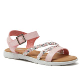 Kids Braided Easy On Dress Sandals