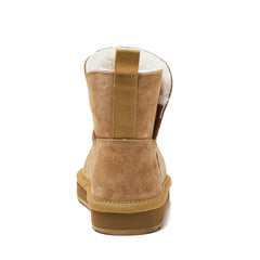Kids Lined Suede Indoor Outdoor Boots