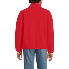 Unisex Snap Neck Fleece Pullover