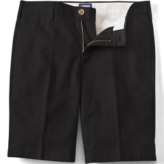 Men's No Iron 9" Comfort Waist Plain Front Chino Short