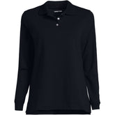 School Uniform Women's Long Sleeve Interlock Polo Shirt