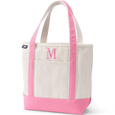 Pre-Monogrammed Letter M Canvas Tote Bag
