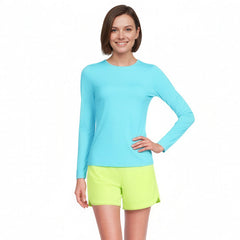 Women's SunShade UPF 50 Long Sleeve Rash Guard Swim Tee