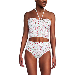 Womens Ruched Halter Midkini Top