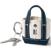Pre-Monogrammed Letter E Micro Canvas Tote