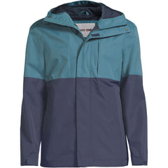 Men's Waterproof Colorblock Raincoat